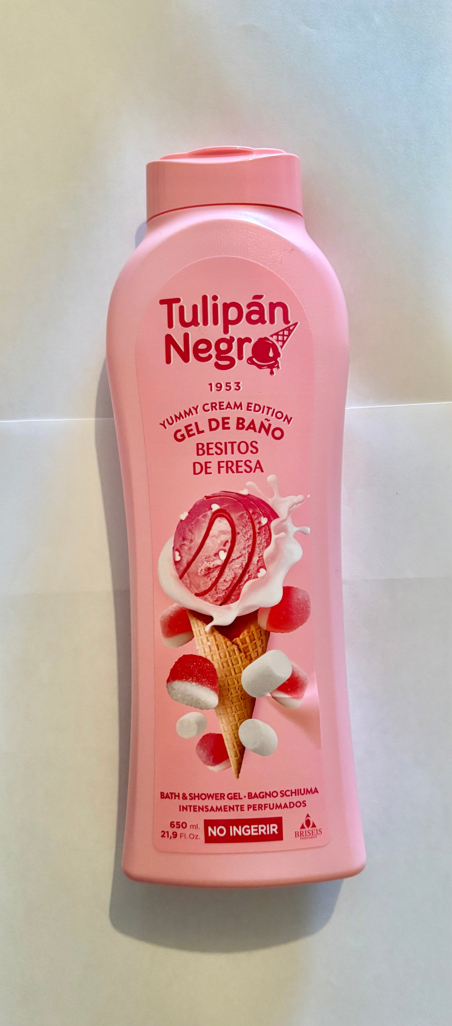 Gel douche Tulipan Negro 650 ml besitos de fresa