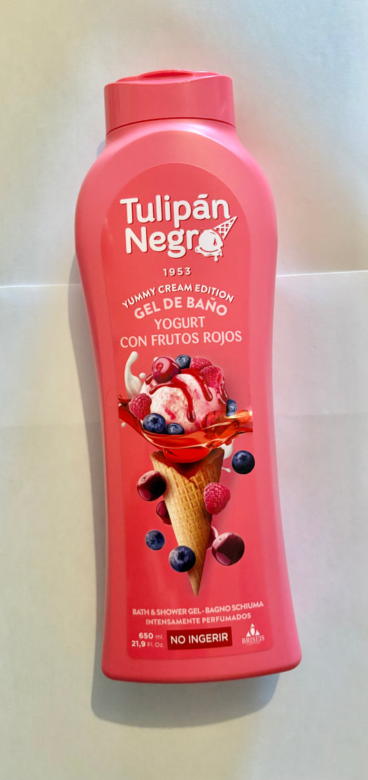Gel douche Tulipan Negro 650 ml Yogurt con frutos Rojos