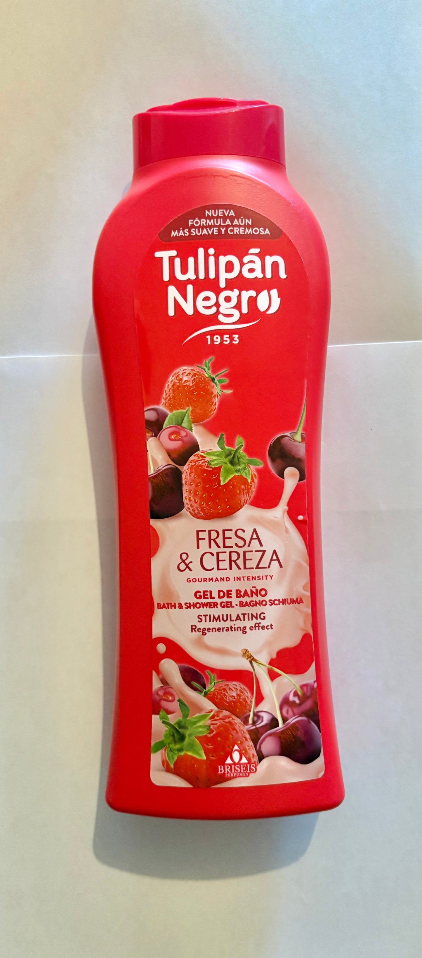 Gel douche Tulipan Negro 650 ml fresa y cereza